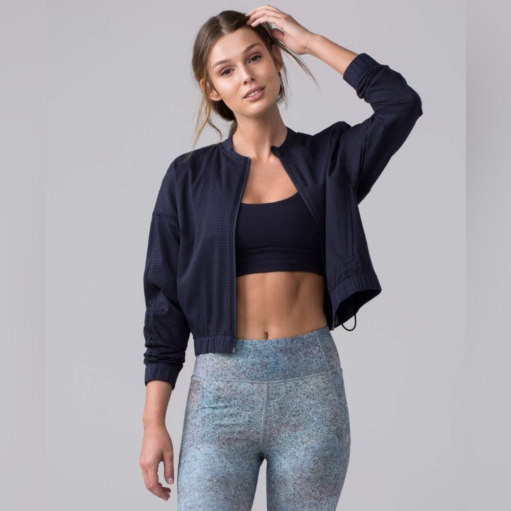 lululemon athletica Navy Bomber Jacket